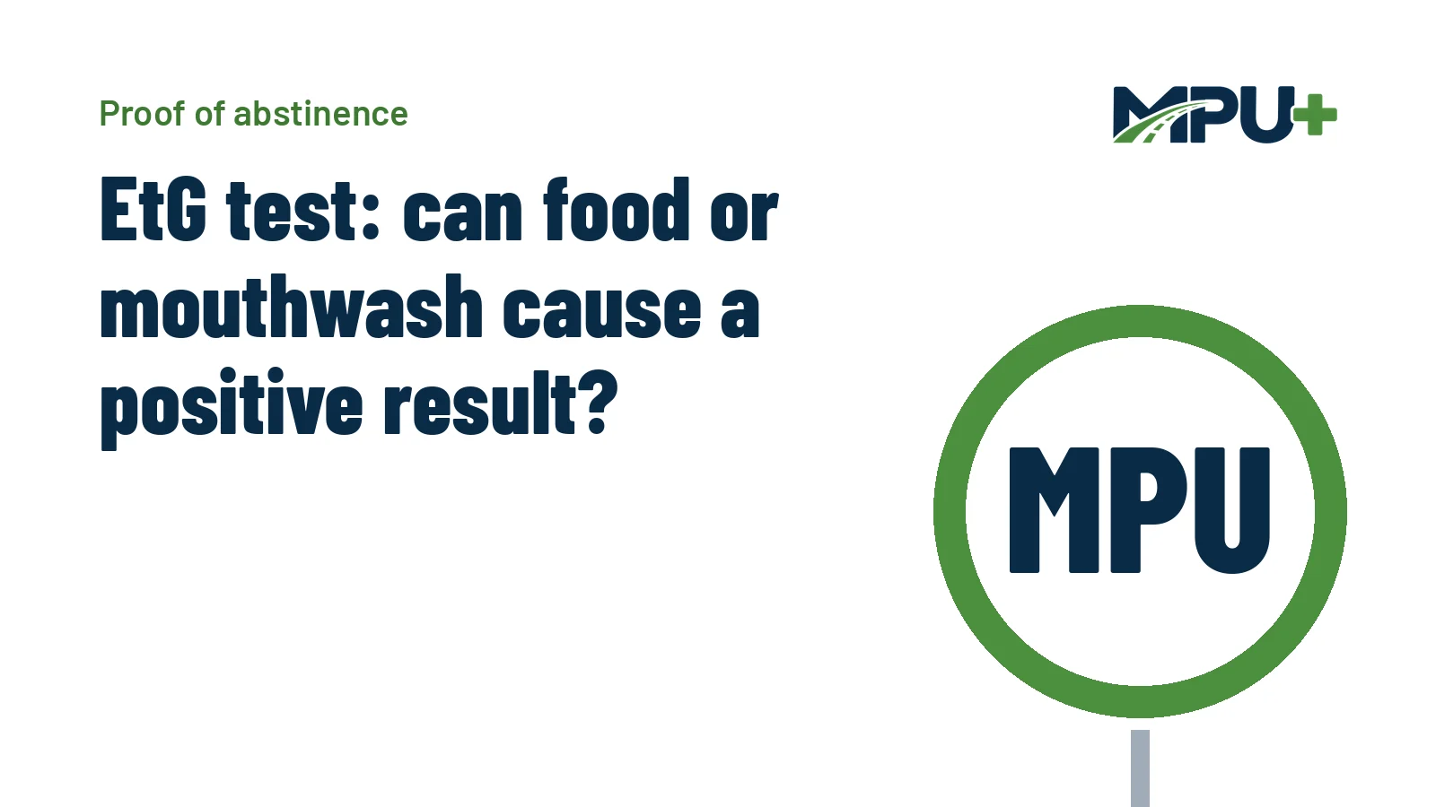 Titelbild: EtG test: can food or mouthwash cause a positive result?