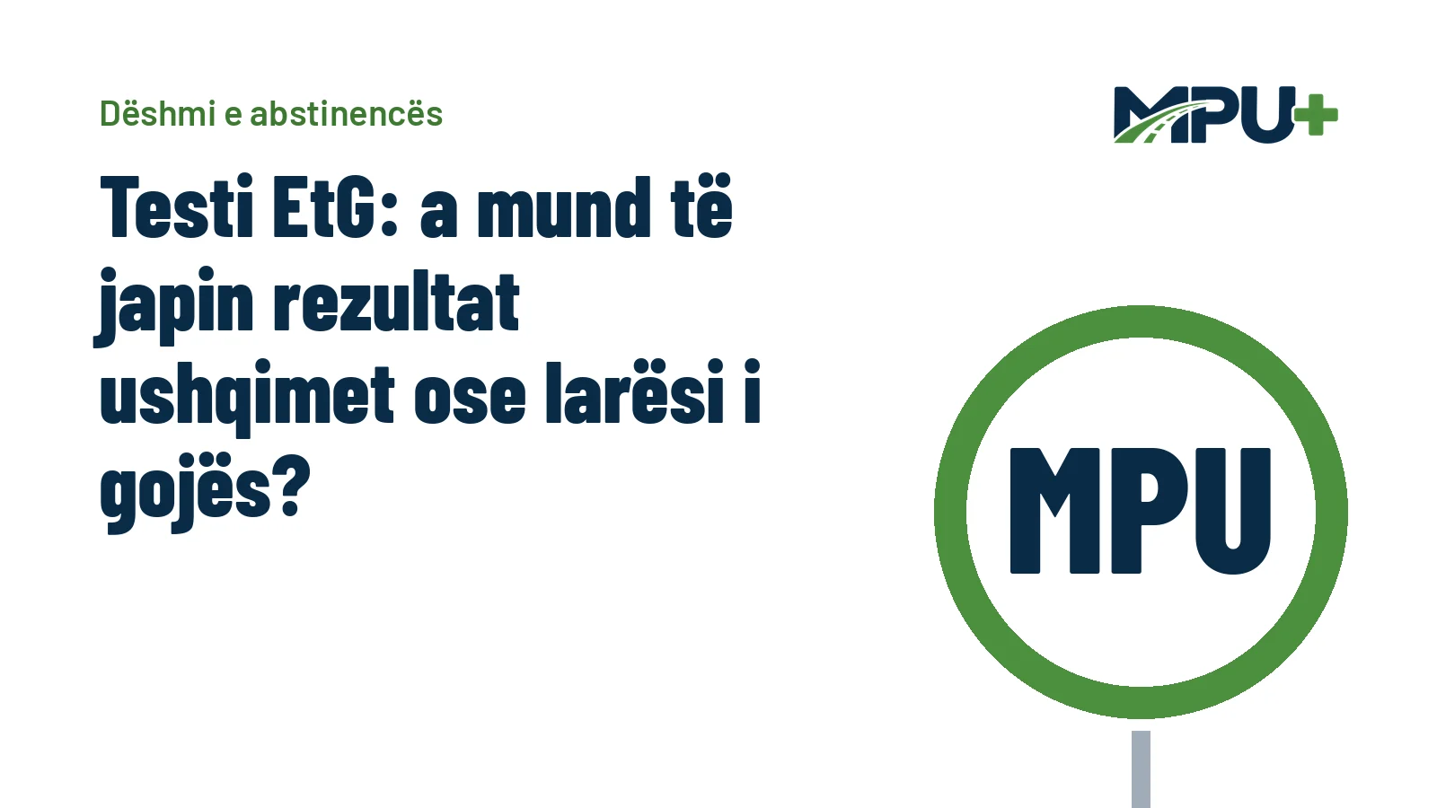 Titelbild: Testi EtG: a mund të japin rezultat ushqimet ose larësi i gojës?