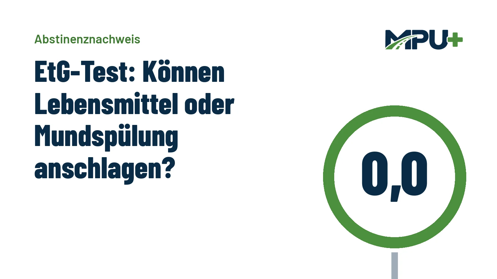 Titelbild: EtG-Test: Können Lebensmittel oder Mundspülung anschlagen?