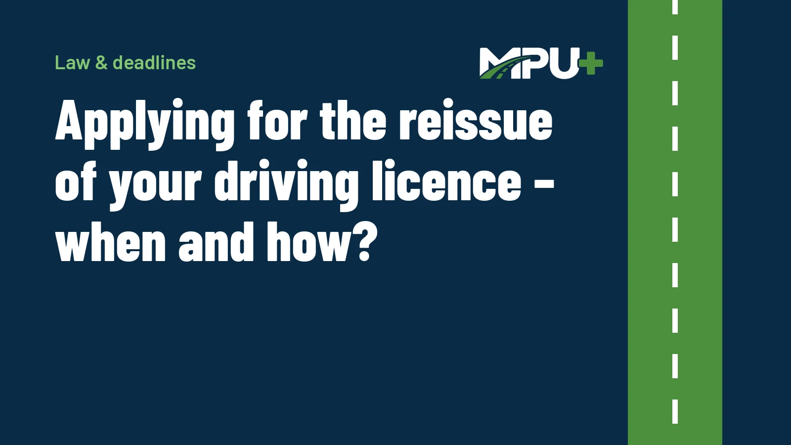 Titelbild: Applying for the reissue of your driving licence – when and how?