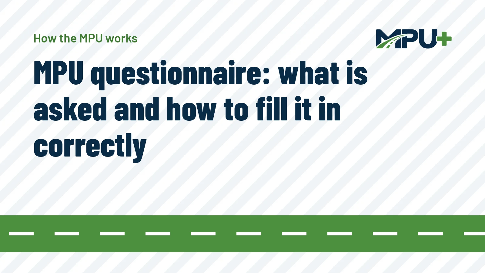 Titelbild: MPU questionnaire: what is asked and how to fill it in correctly