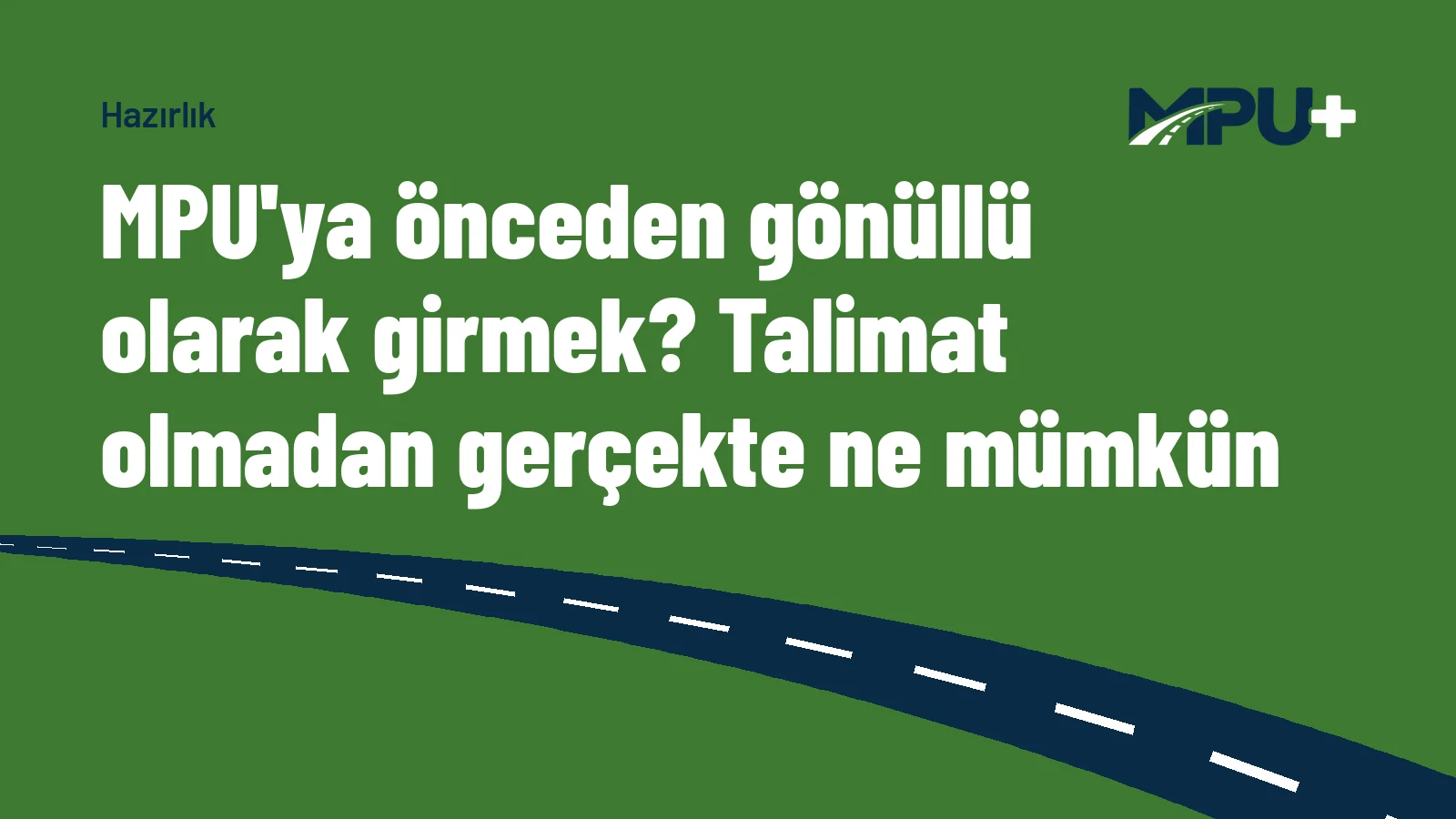 Titelbild: MPU'ya önceden gönüllü olarak girmek? Talimat olmadan gerçekte ne mümkün