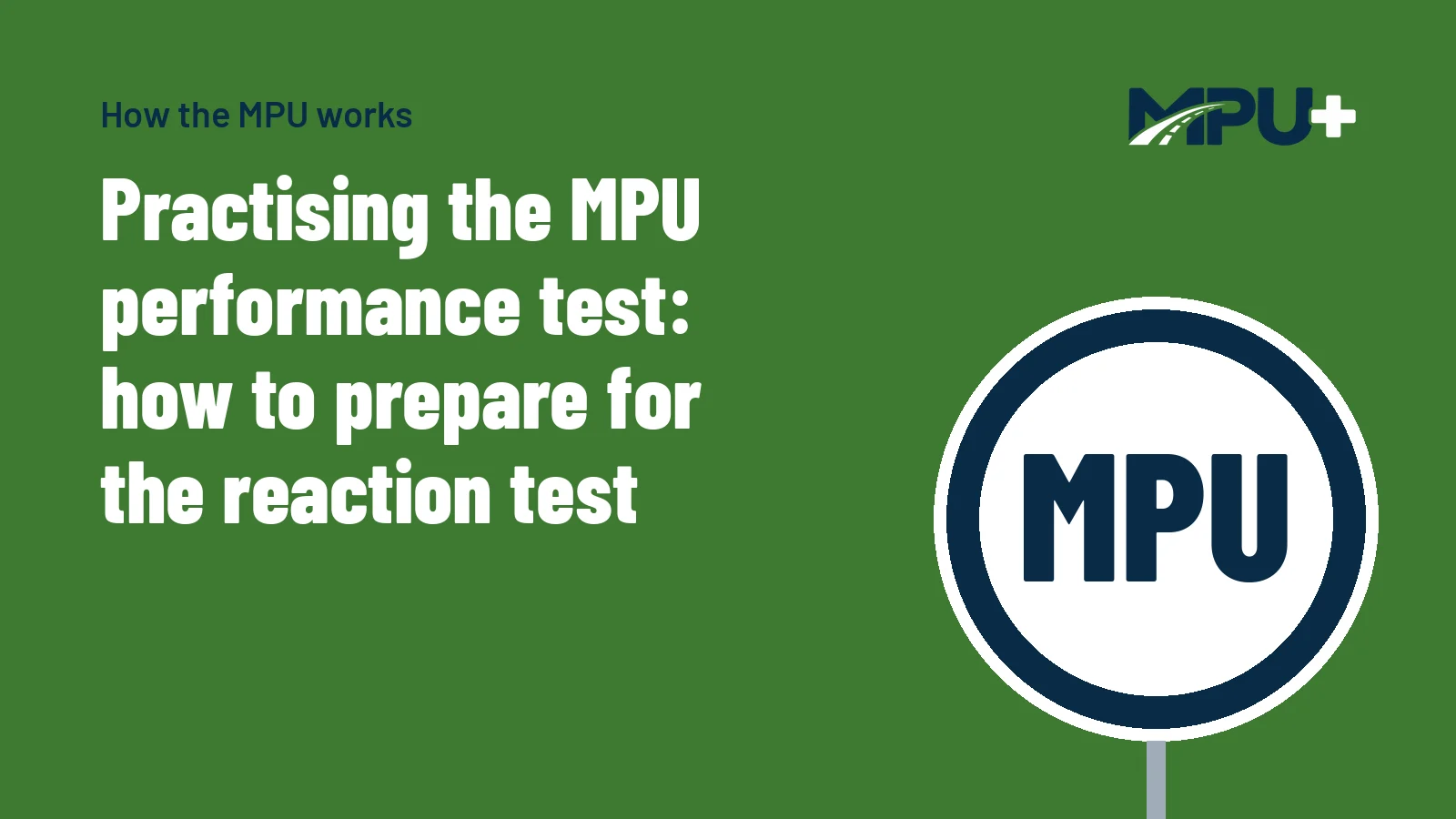 Titelbild: Practising the MPU performance test: how to prepare for the reaction test
