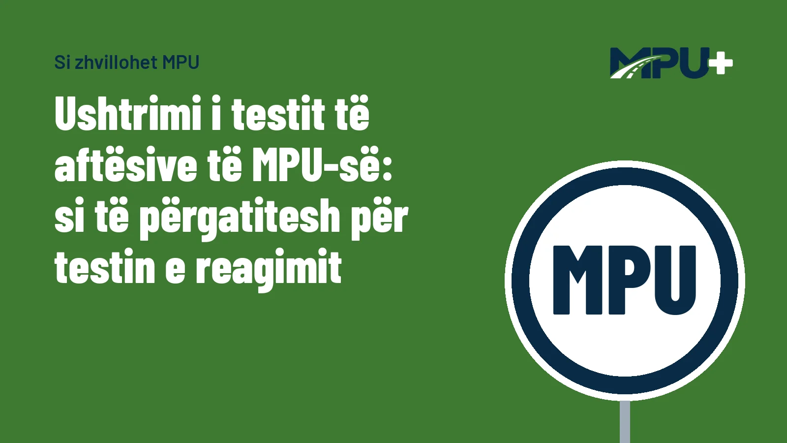 Titelbild: Ushtrimi i testit të aftësive të MPU-së: si të përgatitesh për testin e reagimit