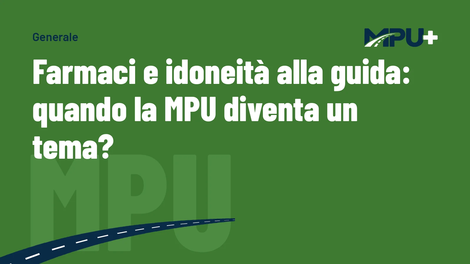 Titelbild: Farmaci e idoneità alla guida: quando la MPU diventa un tema?