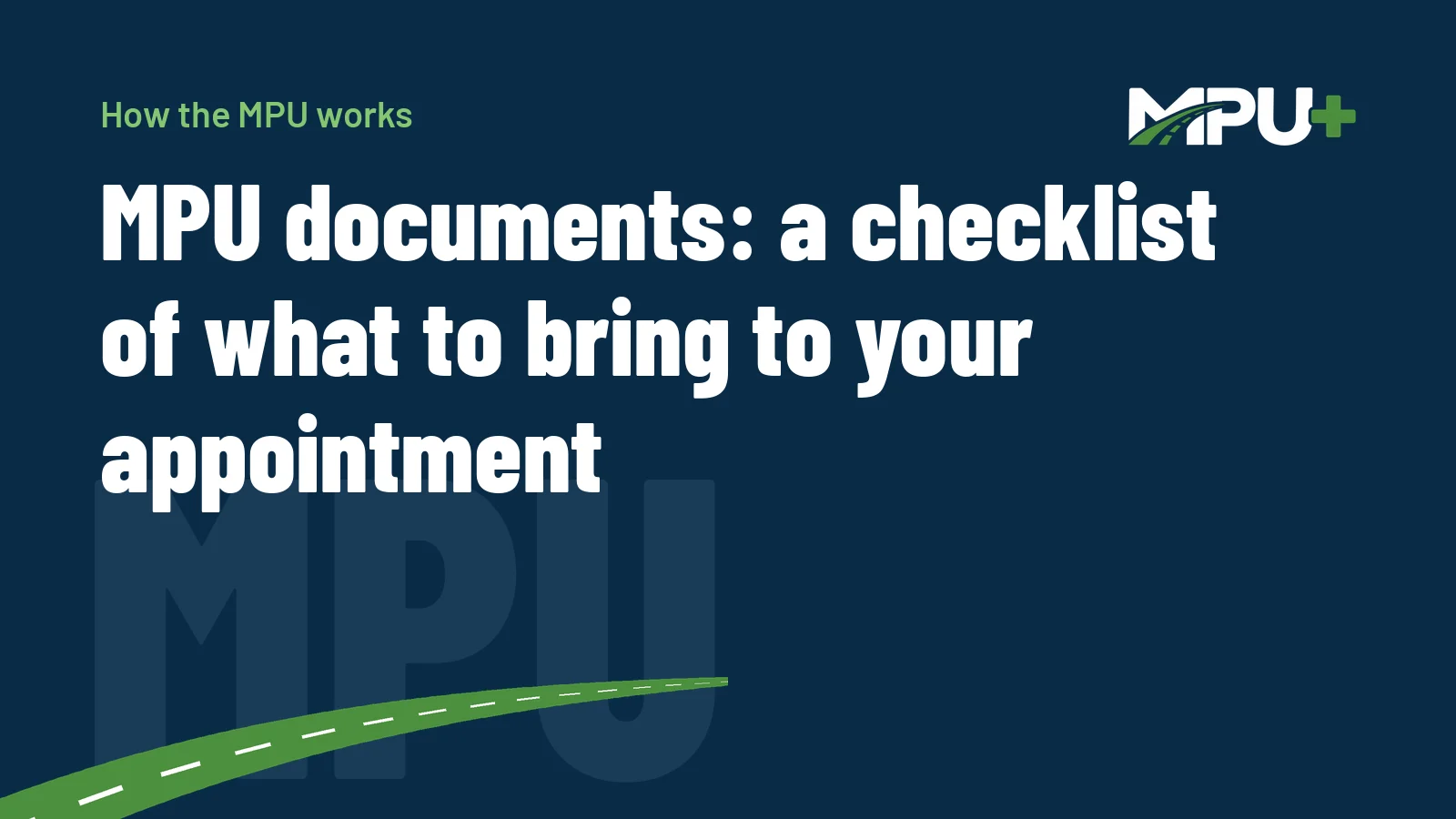 Titelbild: MPU documents: a checklist of what to bring to your appointment
