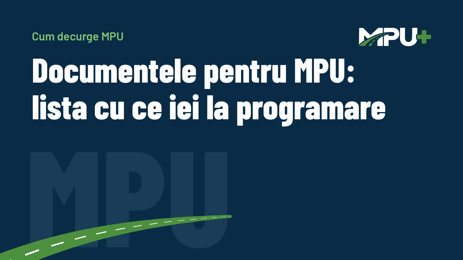 Titelbild: Documentele pentru MPU: lista cu ce iei la programare
