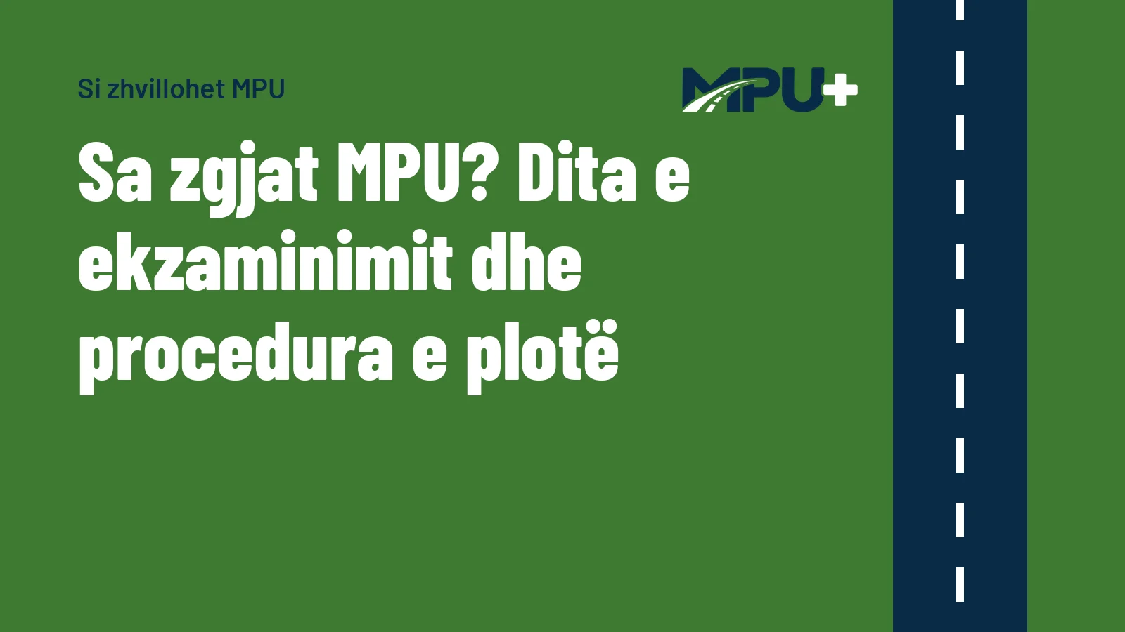 Titelbild: Sa zgjat MPU? Dita e ekzaminimit dhe procedura e plotë