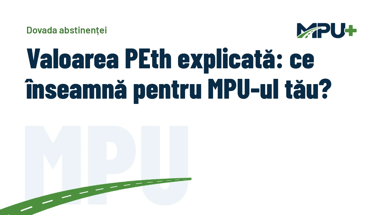 Titelbild: Valoarea PEth explicată: ce înseamnă pentru MPU-ul tău?
