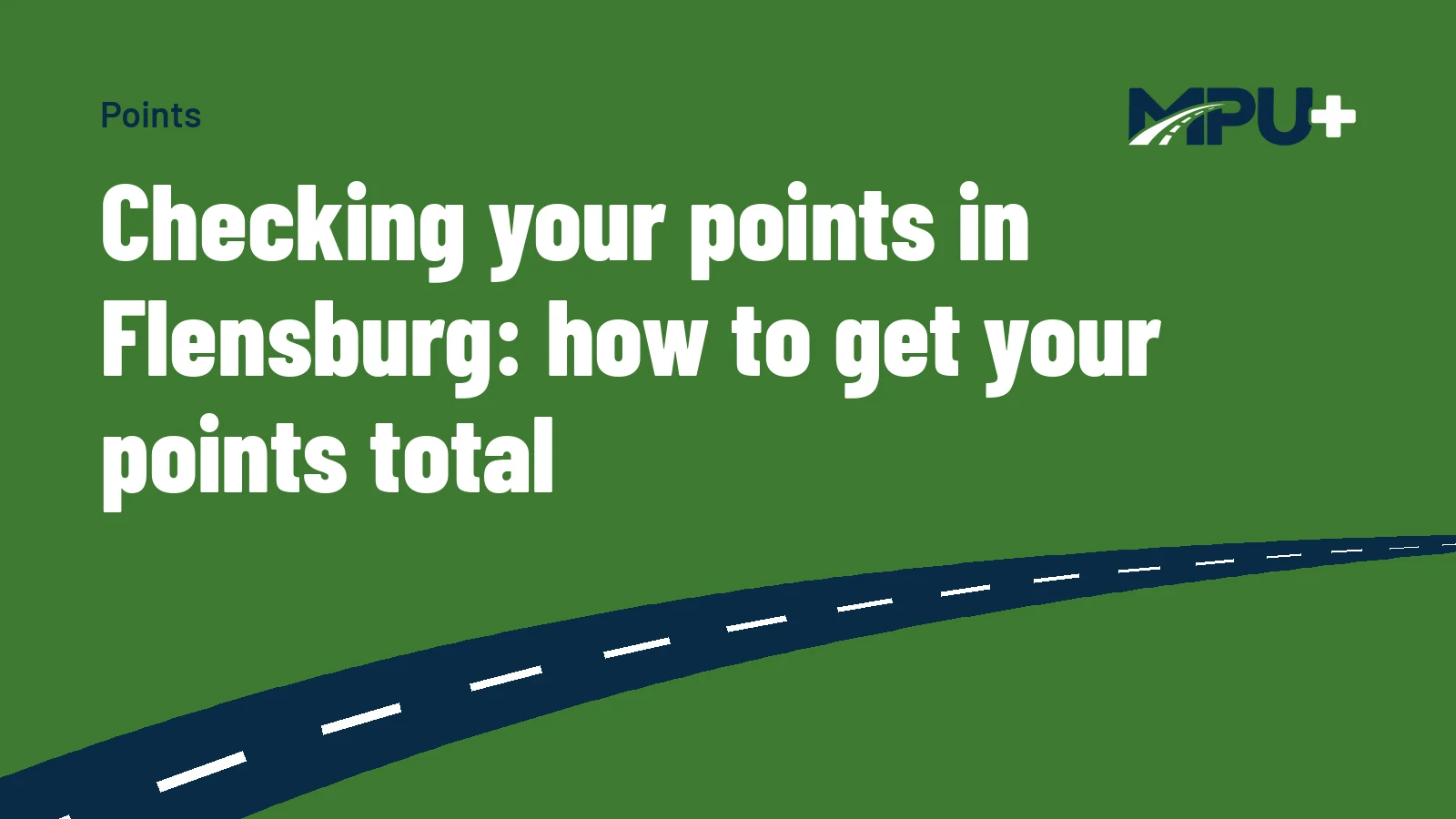 Titelbild: Checking your points in Flensburg: how to get your points total