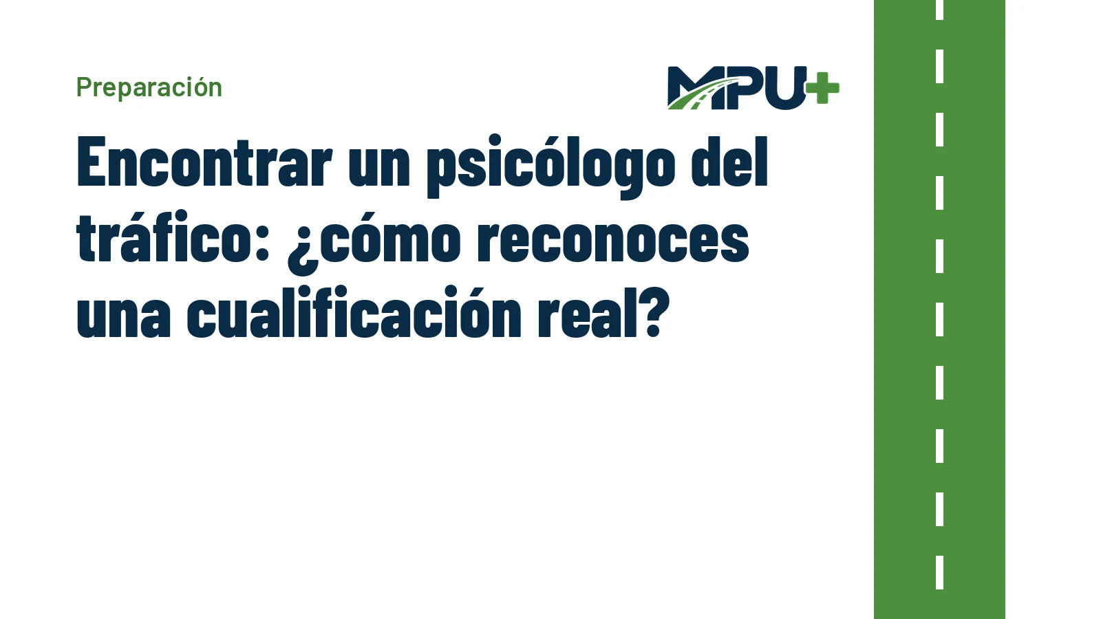 Titelbild: Encontrar un psicólogo del tráfico: ¿cómo reconoces una cualificación real?